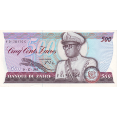 P30b Zaire - 500 Zaires Year 1985